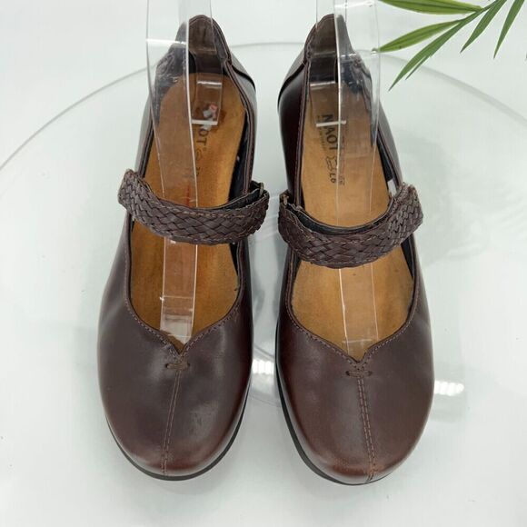 NAOT Forward Mary Janes Women's 6 37 Brown Leather Low Heel Comfort Shoes - Picture 9 of 14